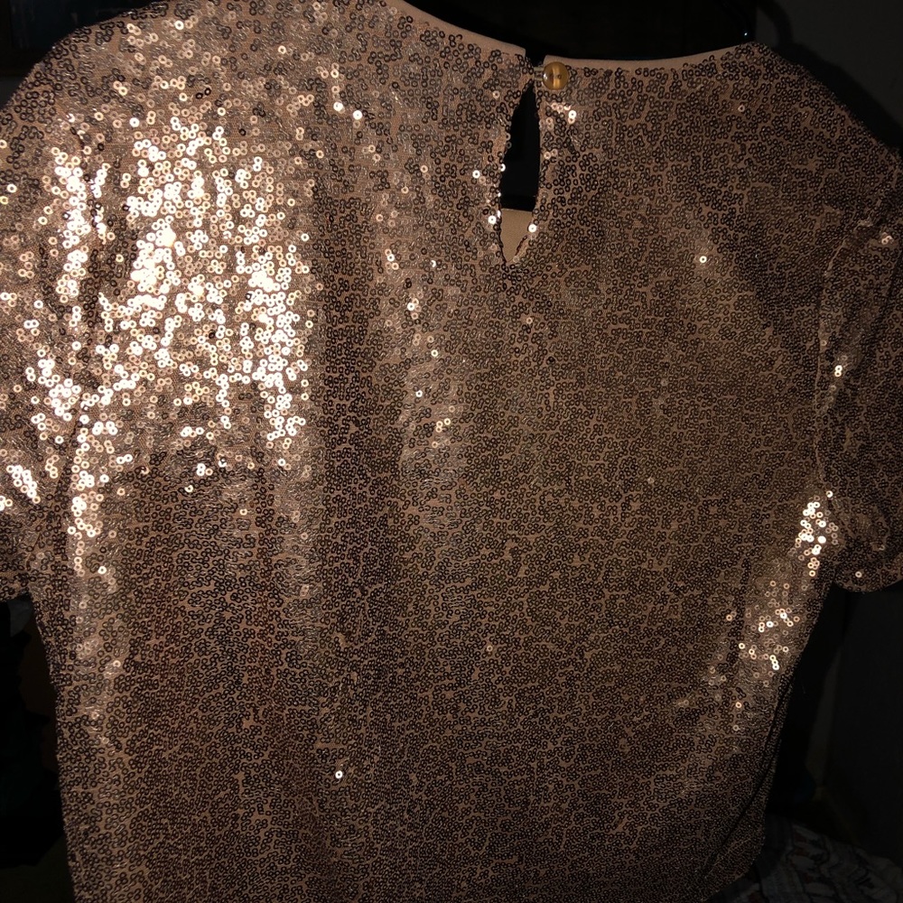 Sequin crop top